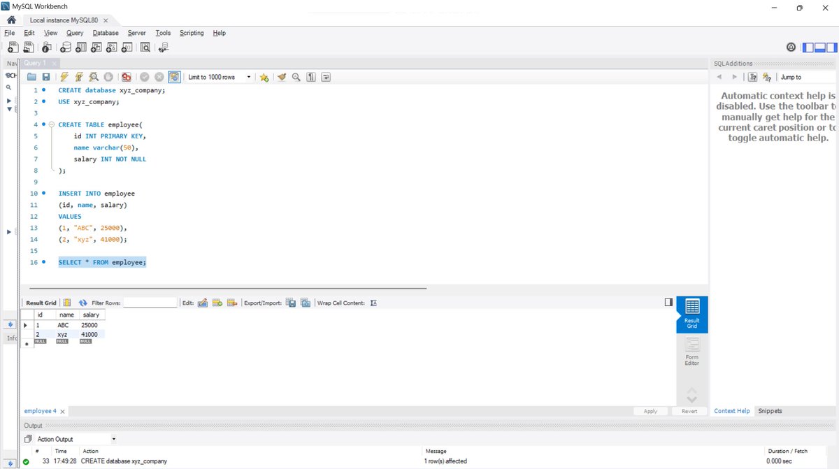 Dhananjay_R_26's tweet image. Day 47 of #CodeWithConsistency #DSA 
completed
✅Backtracking and solved questions
- Sudoku Solver
- N Queens
✅started learning SQL using MySQL ,Today I learned
- various SQL commands
- Queries
- Keys
- Constraints
- Aggregate Functions
from @ApnacollegeX
#Java #LearningInPublic