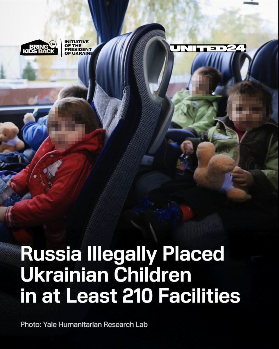 UNITED24 Media (@united24media) on Twitter photo Russia has abducted over 19,500 Ukrainian children, a war crime documented by the <a href="/BringKidsBackUA/">Bring Kids Back UA</a> initiative.
🧵 1/8 Russia has abducted over 19,500 Ukrainian children, a war crime documented by the <a href="/BringKidsBackUA/">Bring Kids Back UA</a> initiative.
🧵 1/8