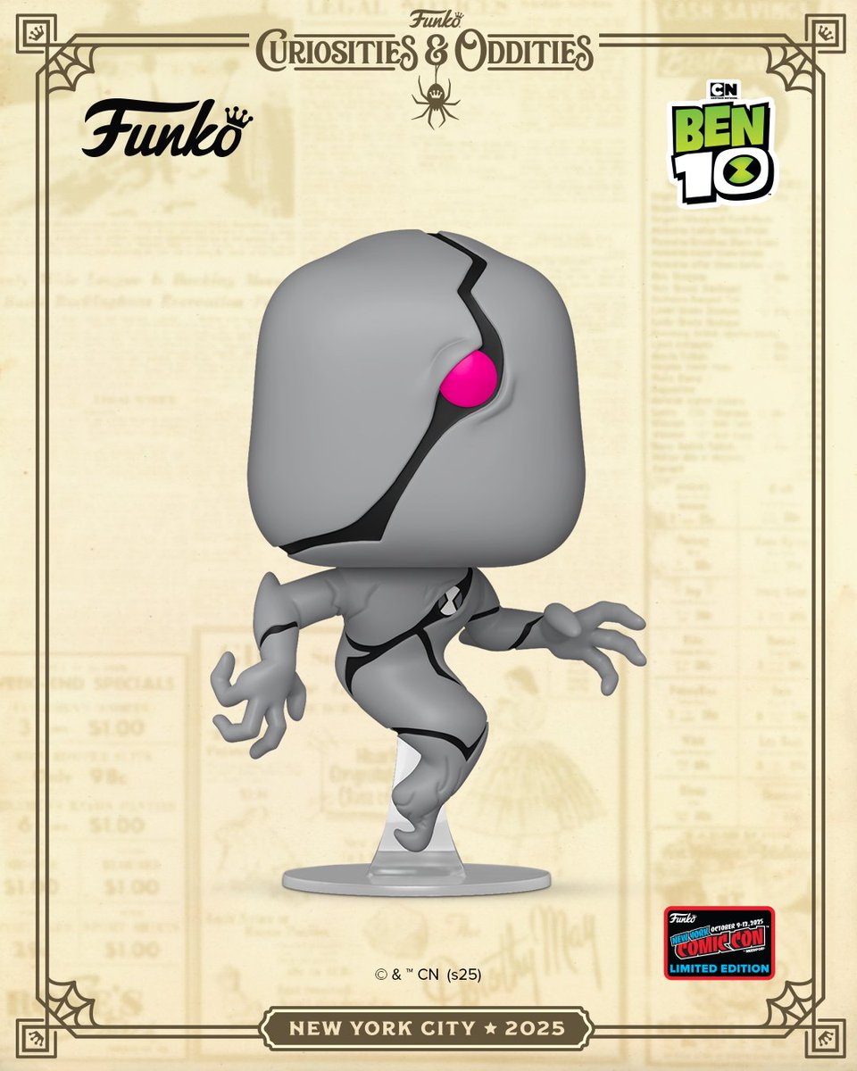 Is somebody gonna match his… 👻 Collect the NYCC exclusive POP! Ghostfreak™ to complete your Ben 10 collection. 

#Funko #FunkoPOP #NYCC #Ben10