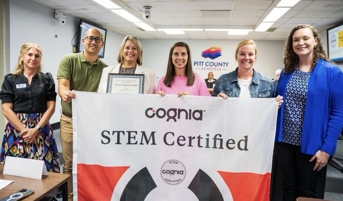 🚀 Eastern was recognized at last night's Board of Education meeting for achieving Cognia Recognition as an exemplar STEM school! 🌟