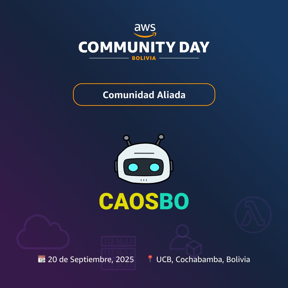 CAOSBO_'s tweet photo. 🤖✨ ¡La robótica también dice presente!
Desde CAOSBO estamos felices de ser parte del AWS Community Day Bolivia 2025🚀🎉

👉 Inscríbete aquí: https://t.co/1Rq8d4nn9a

@awscommunityday
#aws #technology #arduino #roboticaeducativa https://t.co/ejeAmzdaPb