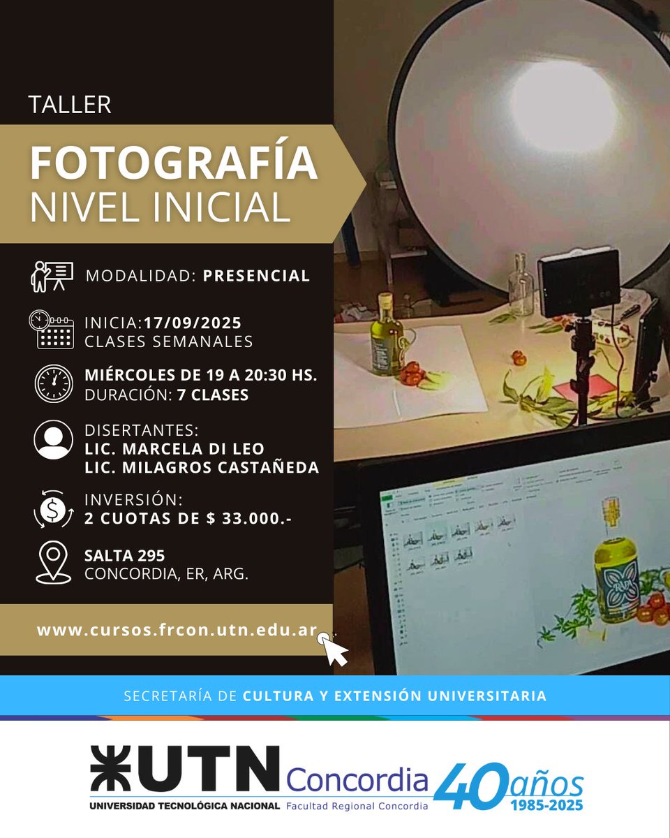 Próximos #Cursos de Extensión que brindaremos en la Facultad.

+info: cursos.frcon.utn.edu.ar