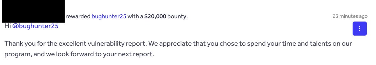 techyfreakk's tweet image. Yay, I was awarded a $20,000 bounty on @Hacker0x01
#TogetherWeHitHarder
Bounty aside, these words hit different 🥹