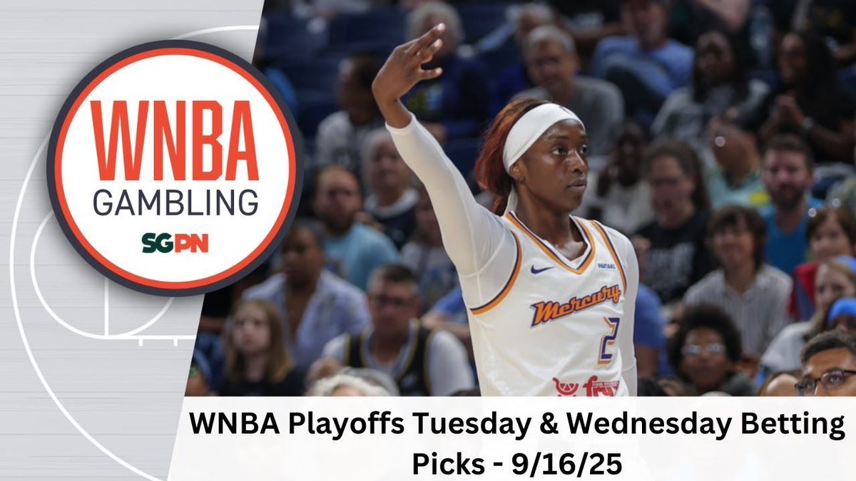 NBA Gambling Podcast (@sgpnnba) on Twitter photo WNBA Playoffs Tuesday + Wednesday Betting Picks – 9/16/25 | WNBA Gambling Podcast (Ep. 213) w/ <a href="/ReichelRadio/">Scott Reichel</a> & <a href="/reallyrell__/">Terrell Furman Jr.</a>
🏀Previewing Tuesday & Wednesday's Games
👀Aces vs. Storm
💰Lock + Dog + <a href="/Underdog/">Underdog</a> Entry
🎧sg.pn/42zSm5r
📺sg.pn/464lTXi WNBA Playoffs Tuesday + Wednesday Betting Picks – 9/16/25 | WNBA Gambling Podcast (Ep. 213) w/ <a href="/ReichelRadio/">Scott Reichel</a> & <a href="/reallyrell__/">Terrell Furman Jr.</a>
🏀Previewing Tuesday & Wednesday's Games
👀Aces vs. Storm
💰Lock + Dog + <a href="/Underdog/">Underdog</a> Entry
🎧sg.pn/42zSm5r
📺sg.pn/464lTXi