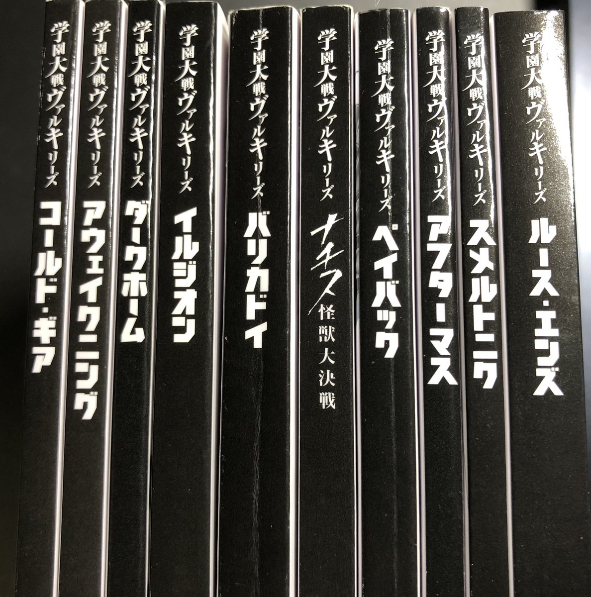 学園大戦ヴァルキリーズの現行シリーズ、時系列的には『コールド・ギア〜ルース・エンズ』なんですが、これから読む人は『ペイバック〜アフターマス』が一番とっつき易いかなと🤔 