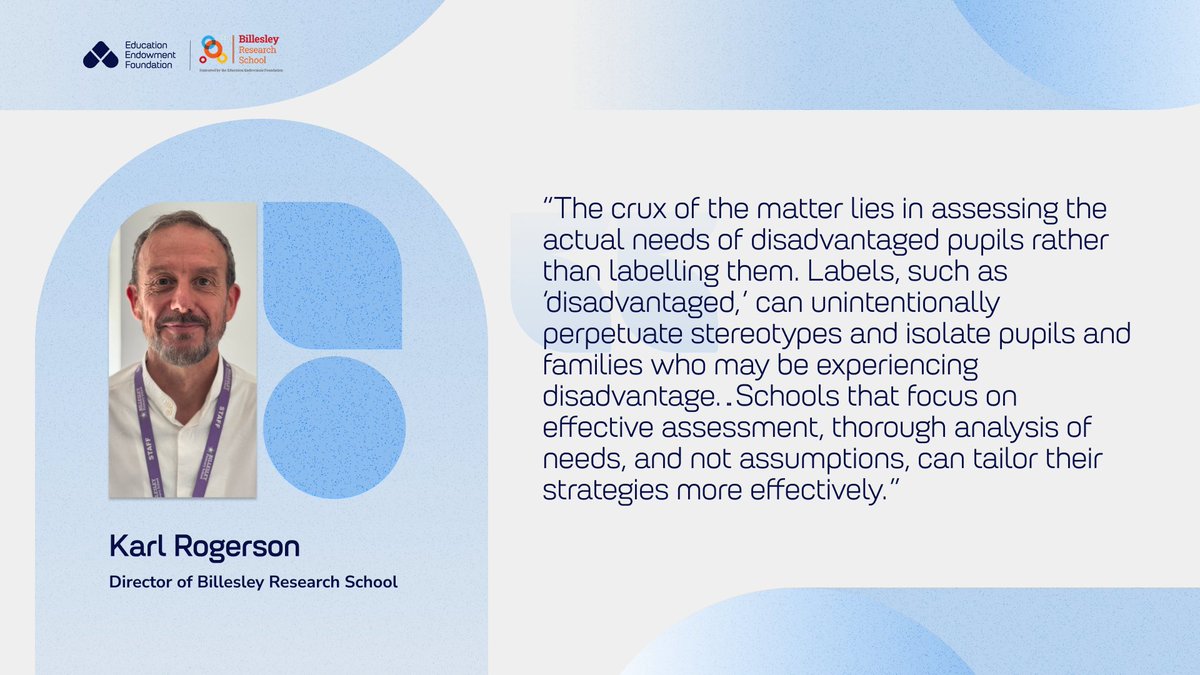 👩‍🏫 The Pupil Premium supports 2.2m pupils in England – with over £3bn funding in 2025–26.
The <a href="/EducEndowFoundn/">EEF</a>'s updated digital guide helps schools make sure this funding delivers the maximum impact for disadvantaged pupils.

🔗educationendowmentfoundation.org.uk/using-pupil-pr…

<a href="/rs_network/">Research Schools Network</a>