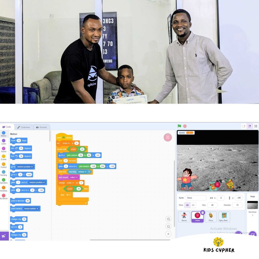 Wootlabng's tweet image. Look at the amazing projects the 2025 Kids Cypher Summer Class Scratch Programming pupils did. Amazing, right?

Yes, we thought so too.

Whatever your age, you can be an innovator with Wootlab Innovations.

#techie #techforkids #wootlabinnovations #Innovation
