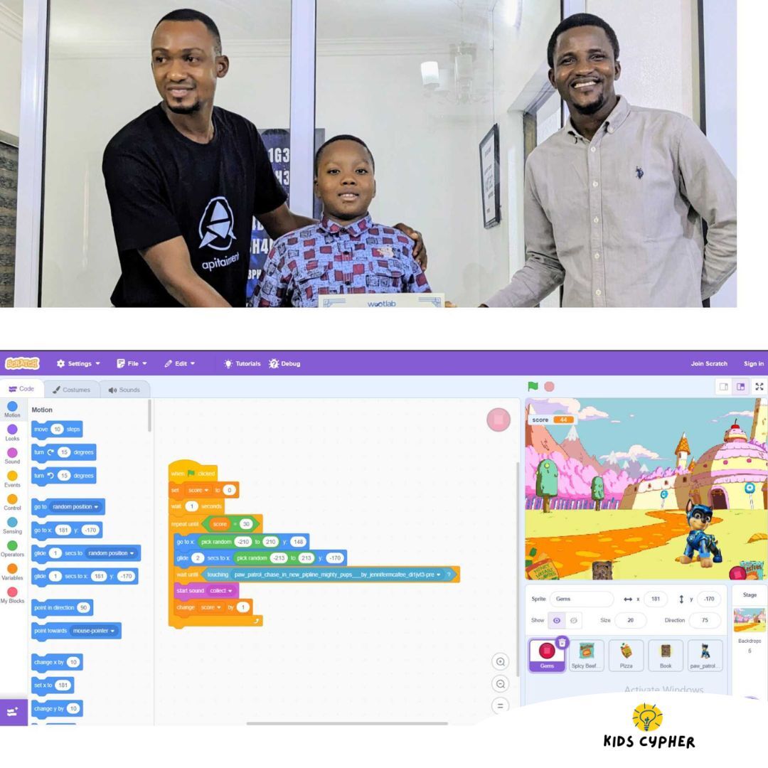 Wootlabng's tweet image. Look at the amazing projects the 2025 Kids Cypher Summer Class Scratch Programming pupils did. Amazing, right?

Yes, we thought so too.

Whatever your age, you can be an innovator with Wootlab Innovations.

#techie #techforkids #wootlabinnovations #Innovation