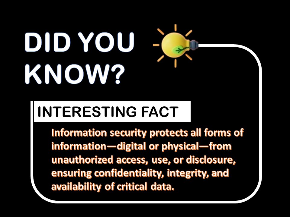 VegaEdge_'s tweet image. Information security protects all forms of information-digital or physical- from unauthorized access, use or disclosure, ensuring confidentiality, integrity and availability of critical data.
#informationsecurity 
#criticaldata 
#Cybersecurity