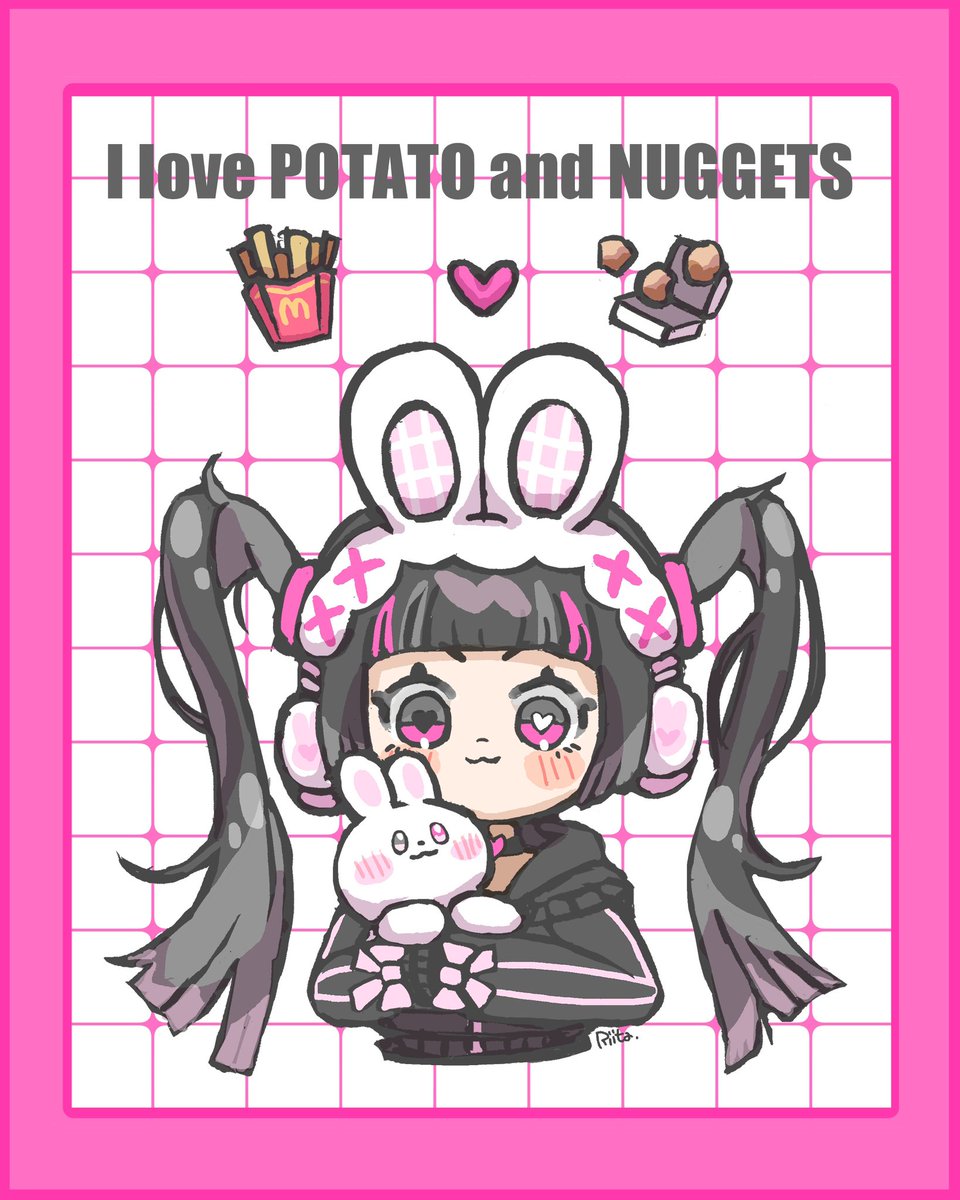 "名前はまだないけどポテナゲが大好きな女の子"FA
ポテナゲちゃんかわいすぎる🩷🖤🩷
⋆┈┈┈┈┈┈┈┈┈┈┈┈┈┈┈⋆
#ポテナゲ #イラスト
