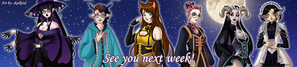 The Court will be taking a break! Rest well, take care of yourselves, and we'll see you next week🖤
<a href="/qveenkeeks/">⛧𝕼𝖛𝖊𝖊𝖓 𝕶𝖊𝖊𝖐𝖘⛧| Demon Qveen Vtuber</a> | <a href="/TheDeedleDee/">Deedles🦌</a> | <a href="/ViolettaWitch/">Violetta Witch ☽💜☾ Vtuber</a> | <a href="/bananyabee/">・BANANYA-BEE!・FIND ME ON VGEN!!!・</a> | <a href="/hgreyfeather/">*✧ — heathergreyfeather @ bluer skies</a>

🎨 @skullpixl @🦋