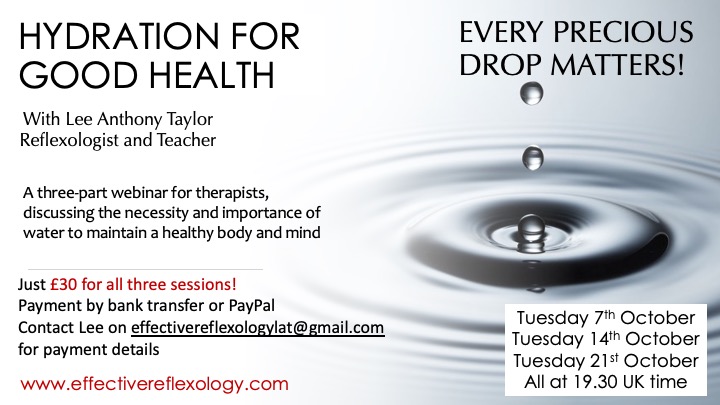 effectivereflex's tweet image. As therapists, we know the importance of recommending water drinking to our clients - but what are the benefits of hydration and what happens when we become dehydrated?
Find out the fascinating facts about our precious H2O and ensure good health for yourself and your clients.