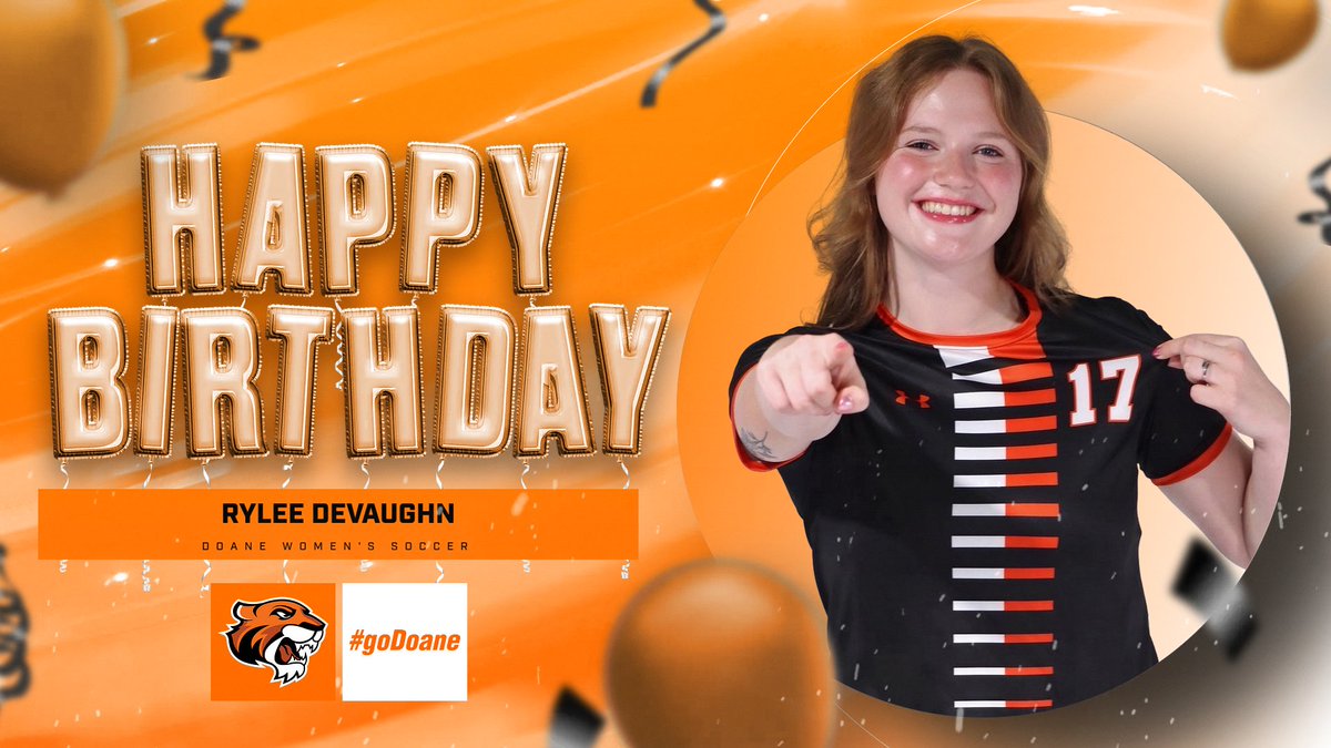 Wishing the happiest of birthdays to sophomore midfielder #17 Rylee DeVaughn! We love you and can't wait to help you celebrate! 🧡 ⚽️