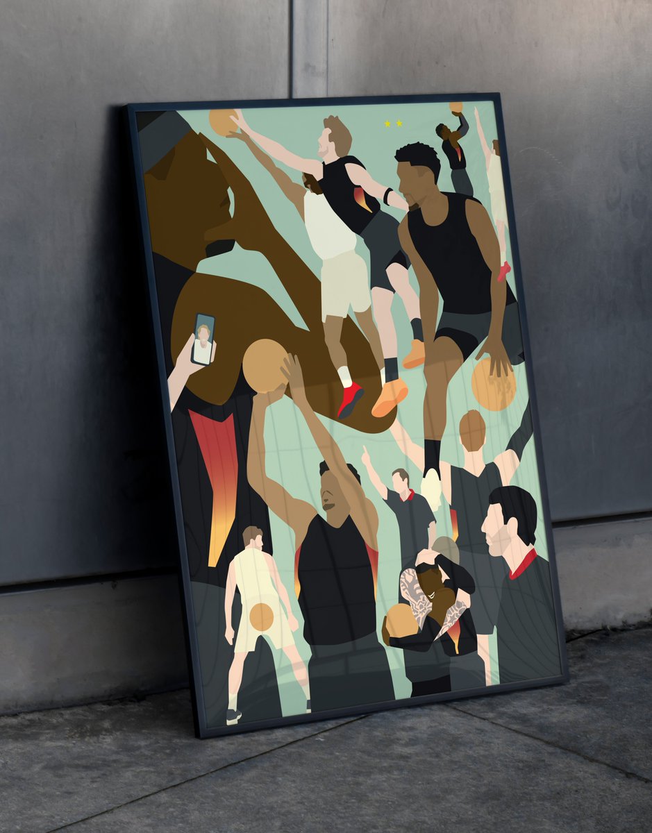 hands__of__god's tweet image. CHAMPIONS. 🏀 In einem epischen Finale gegen die Türkei holen sich die deutschen Basketballer ihren 2. EM-Titel. 💥 Ein Erfolg für die Ewigkeit, den wir festgehalten haben: RIGA RIOT💪🏾 Ein Must-have für alle Basketball-Fans. ✅ handsofgod.de 
#dbb #TURGER #koerbefuerd