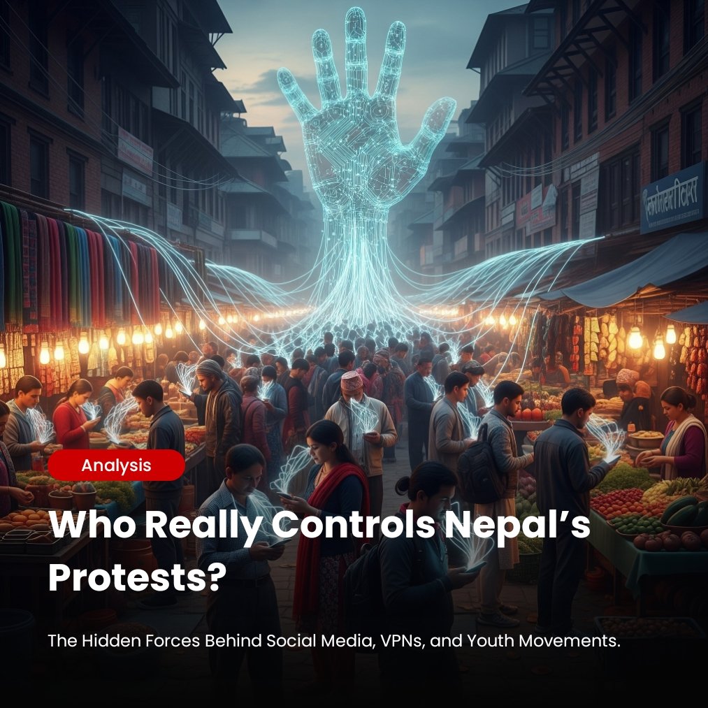 Nocti_Lux's tweet image. Nepal’s youth are protesting, but who’s really pulling the strings? Social media, VPNs, and US-backed organizations are driving a crisis you’ve never heard about.
👇Full Analysis:
noctiluxanalysis.wordpress.com/2025/09/16/who…

#Nepal #SocialMediaManipulation #USForeignPolicy #ColorRevolution