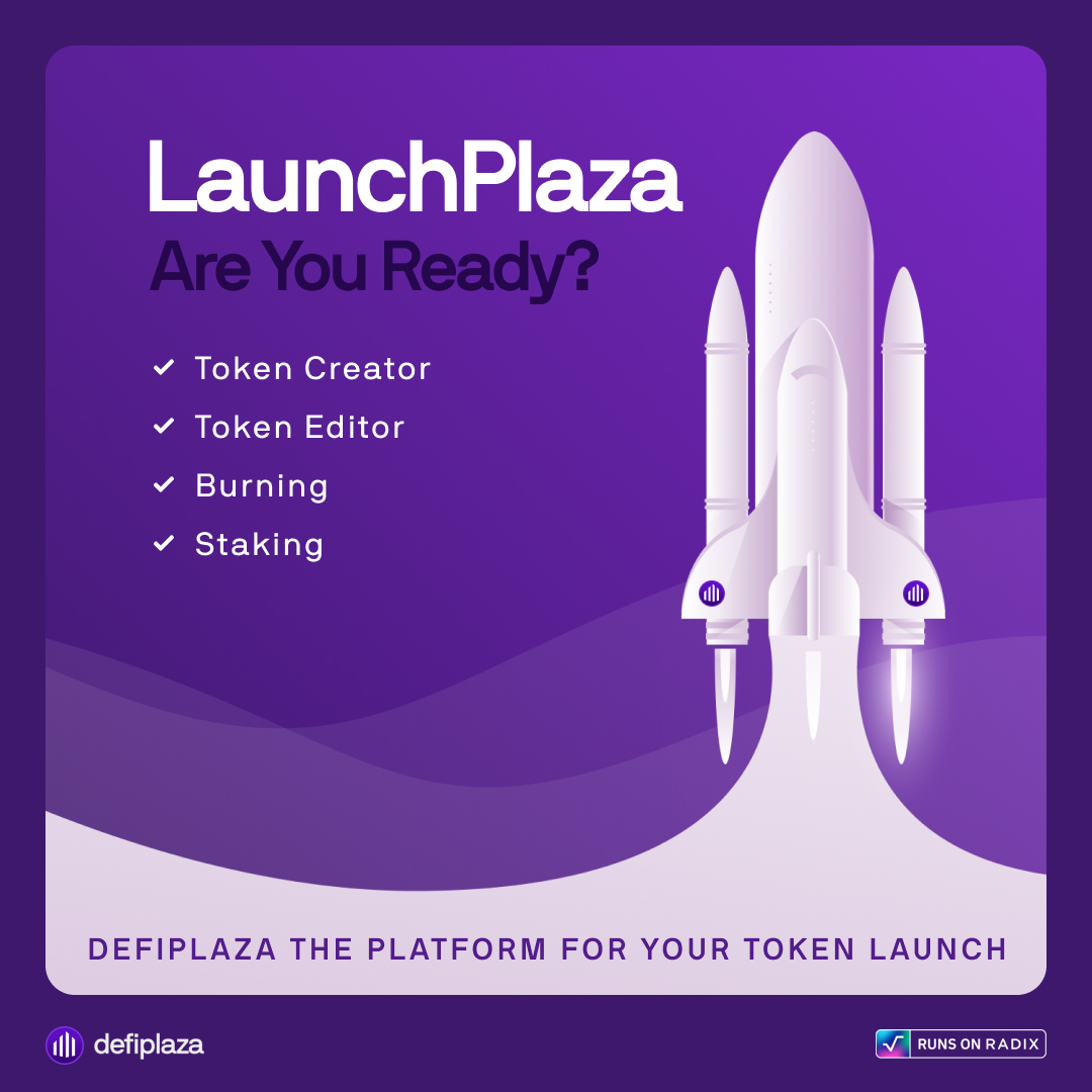 LaunchPlaza makes it easy to launch your own token 🚀

👉 Simple token creator with icon upload
👉 CALM to protect your LPs against IL
👉 Staking-as-a-service
👉 Easy token burning