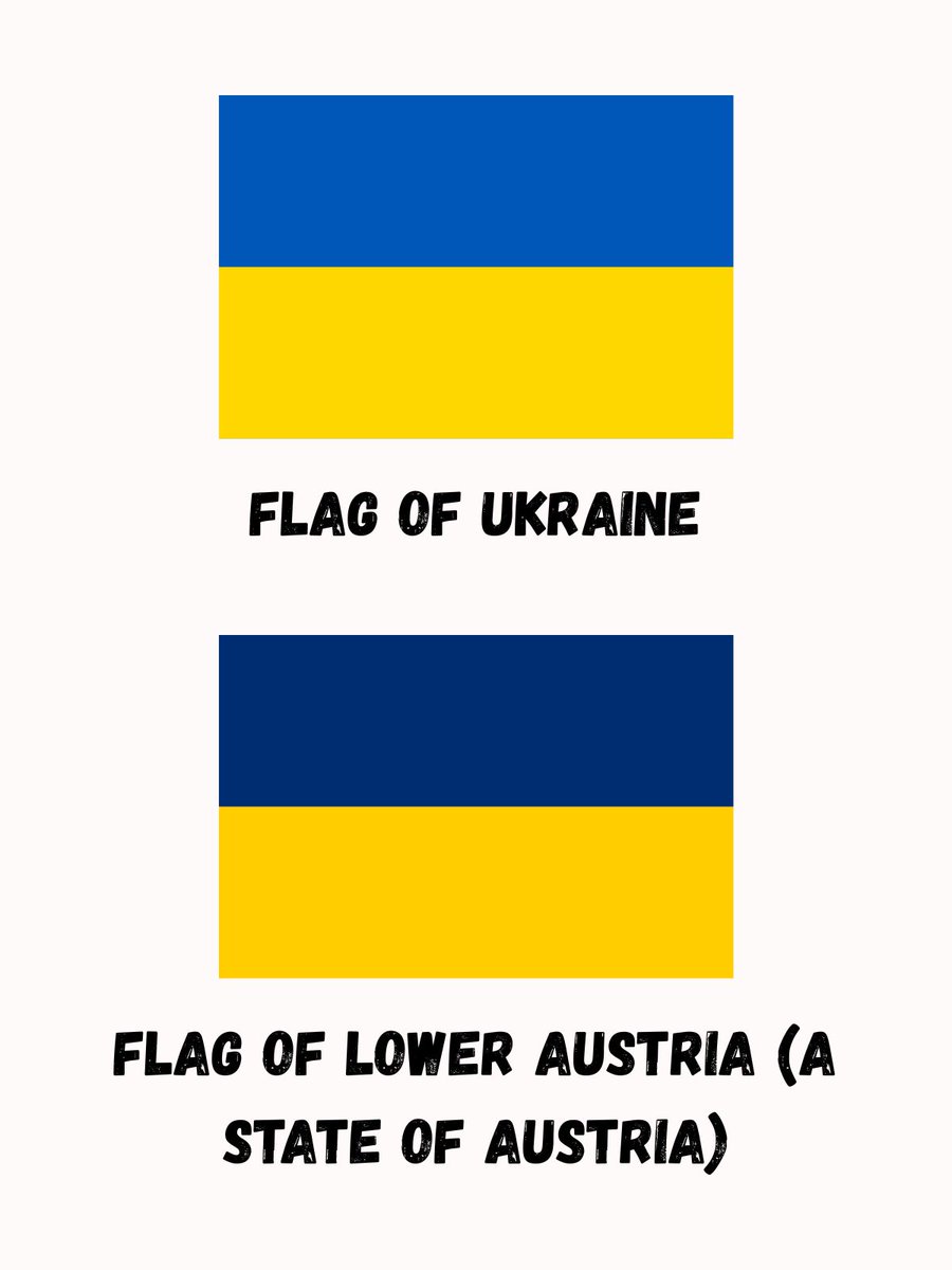 Geography Host (@geographyhost) on Twitter photo Flags of Ukraine and Lower Austria (a state of Austria) are similar. Flags of Ukraine and Lower Austria (a state of Austria) are similar.