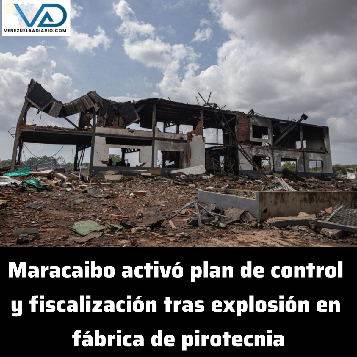 Las autoridades de Maracaibo, en el estado Zulia, activaron un plan de fiscalización y control de la venta de artículos de pirotecnia después de la explosión en una fábrica la semana pasada en la zona industrial de San Francisco.
instagram.com/p/DOqXzikEdn1/…