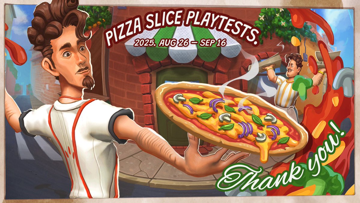 GamingFactorySA's tweet image. After 3 fun-filled weeks, Pizza Slice Playtest comes to an end. But the story is far from finished - it was only a warmup! Your restaurant’s doors will swing open again soon, but for now…

What’s coming next for Pizza Slice👉 cutt.ly/orVRFTVK 

#SimulationGames #gaming