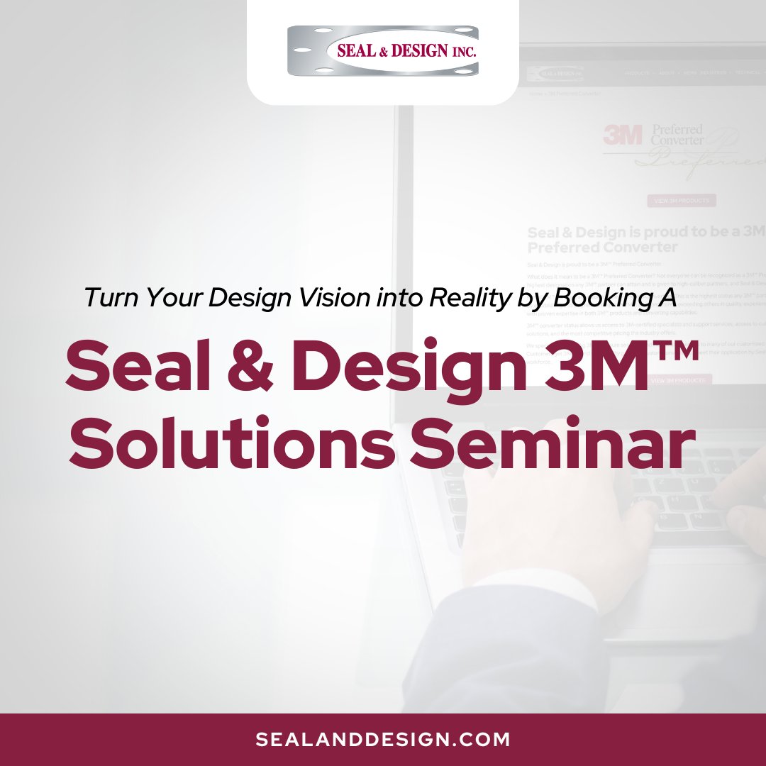When your design demands more, our 3M™ Solutions Seminars deliver.

Work 1-on-1 with Seal &amp; Design 3M™ Specialists on NVH, moisture, weight reduction, thermal &amp; EMI shielding, surface protection &amp; more.

Schedule today: hubs.li/Q03FWZzw0

#IndustrialSolutions #3M