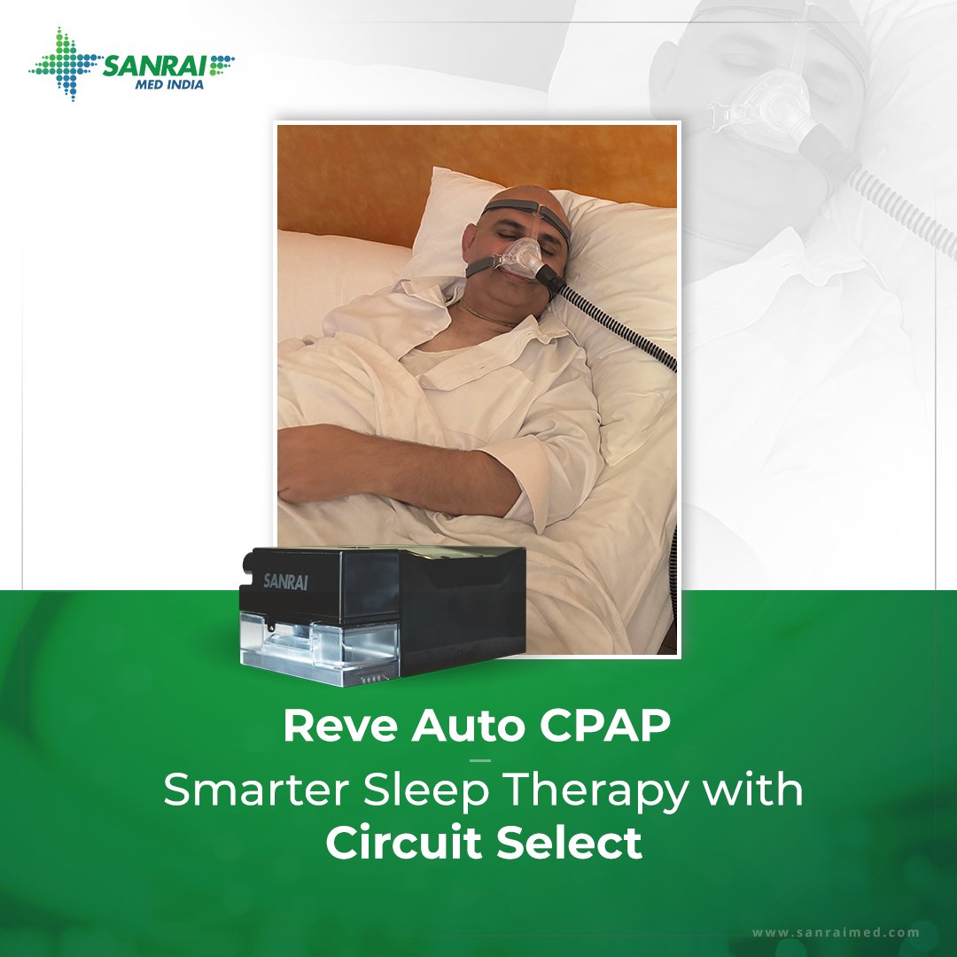 SanraiMed_India's tweet image. REVE Auto CPAP with Circuit Select adapts to different tubing, delivers consistent pressure, and supports better sleep and health. 

Learn more: sanraimed.com/blog/reve-auto…

#REVEAutoCPAP #SleepTherapy #BetterHealth #SleepApnea #CPAPMachine #SmartSleep #RestfulSleep #PatientCare