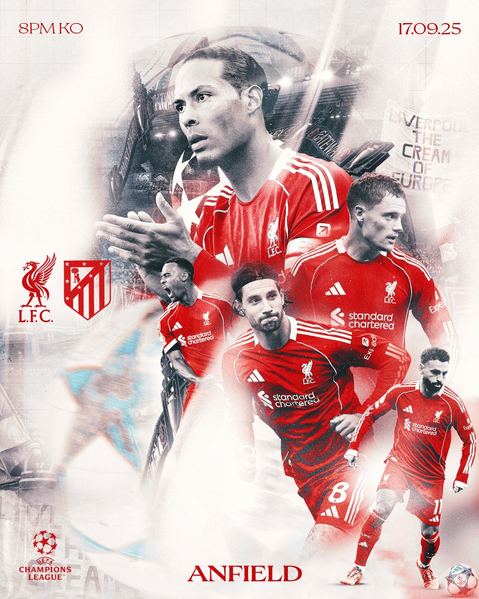 Liverpool FC (@lfc) on Twitter photo Beginning our <a href="/ChampionsLeague/">UEFA Champions League</a> campaign under the lights at Anfield ๐ช๐ด
#UCL Beginning our <a href="/ChampionsLeague/">UEFA Champions League</a> campaign under the lights at Anfield ๐ช๐ด
#UCL