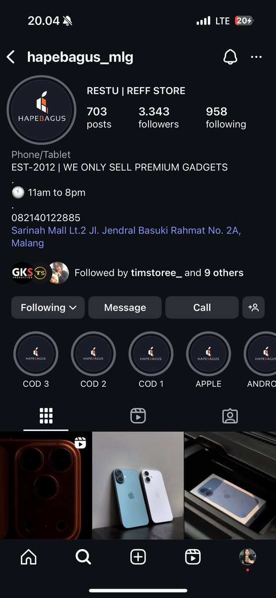 Ada yang tau admin IG @/hapebagus_mlg ? <a href="/infomalang/">Info Malang</a>