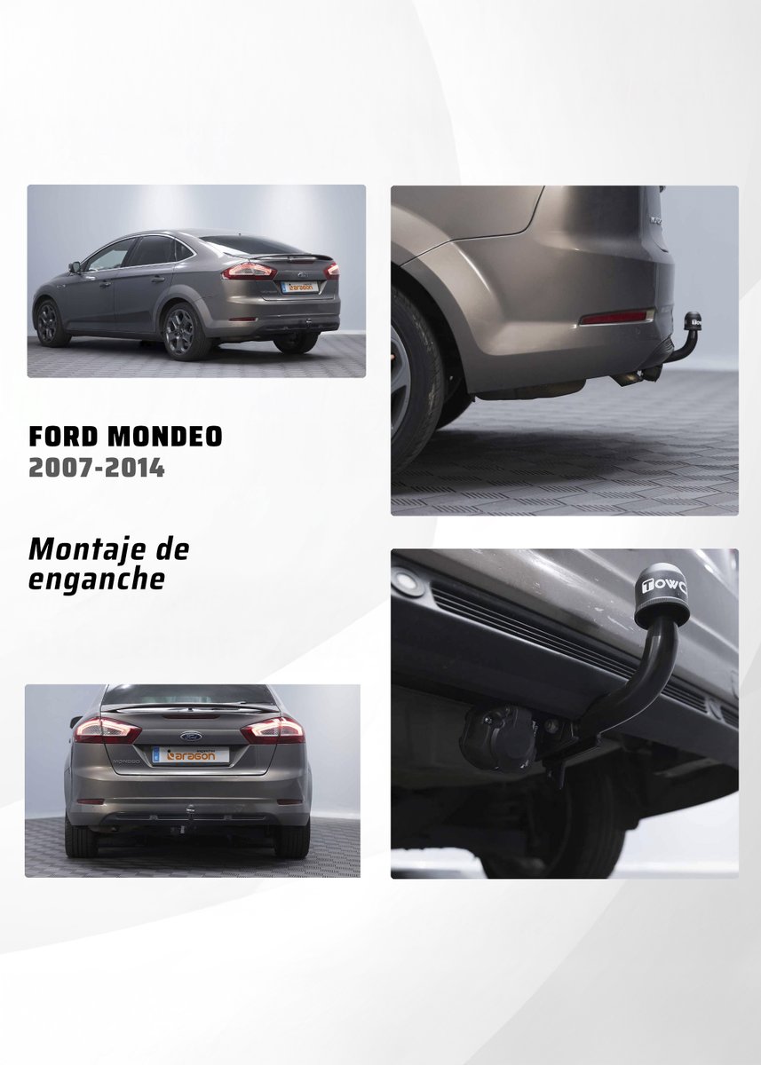 En Enganches Aragón no solo instalamos enganches a coches nuevos. Fabricamos y tenemos en stock para todo tipo de turismos. Este Ford Mondeo 2010 está mimado por Germán: parecía recién salido del concesionario 😍 Solo el cuentakilómetros lo delató.