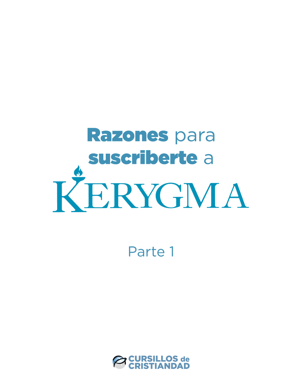📚 Razones para suscribirte a Kerygma (Parte 1) 🔥
¿Aún no formas parte de la gran familia de lectores de Kerygma? Aquí te dejamos 5 motivos para que hoy mismo des el paso: