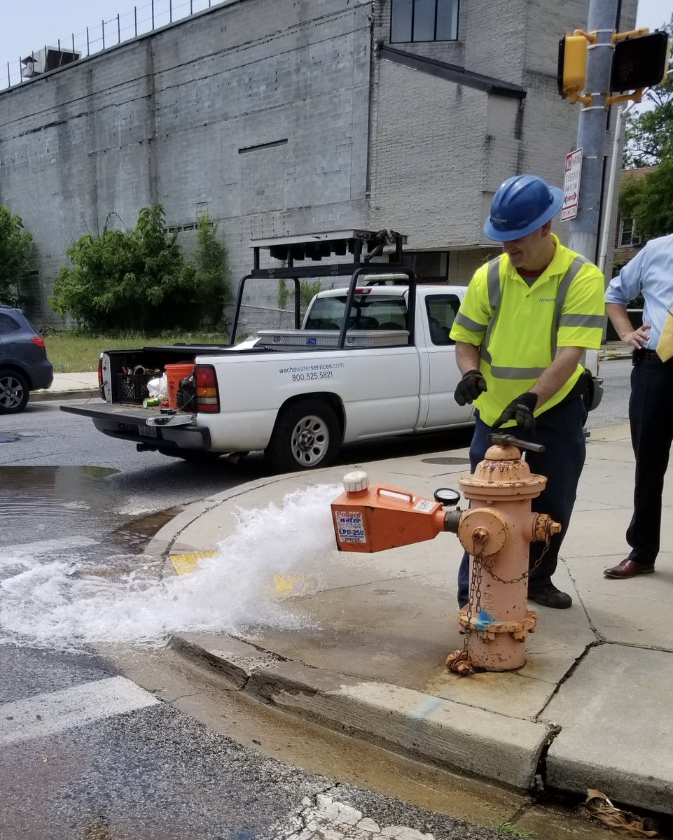 🚰💧 Don’t be alarmed, Baltimore! DPW crews are flushing hydrants and water mains across the City and County.

This essential work:
✅ Keeps your drinking water clean and fresh
✅ Clears natural sediment from pipes
✅ Ensures hydrants are ready for emergencies