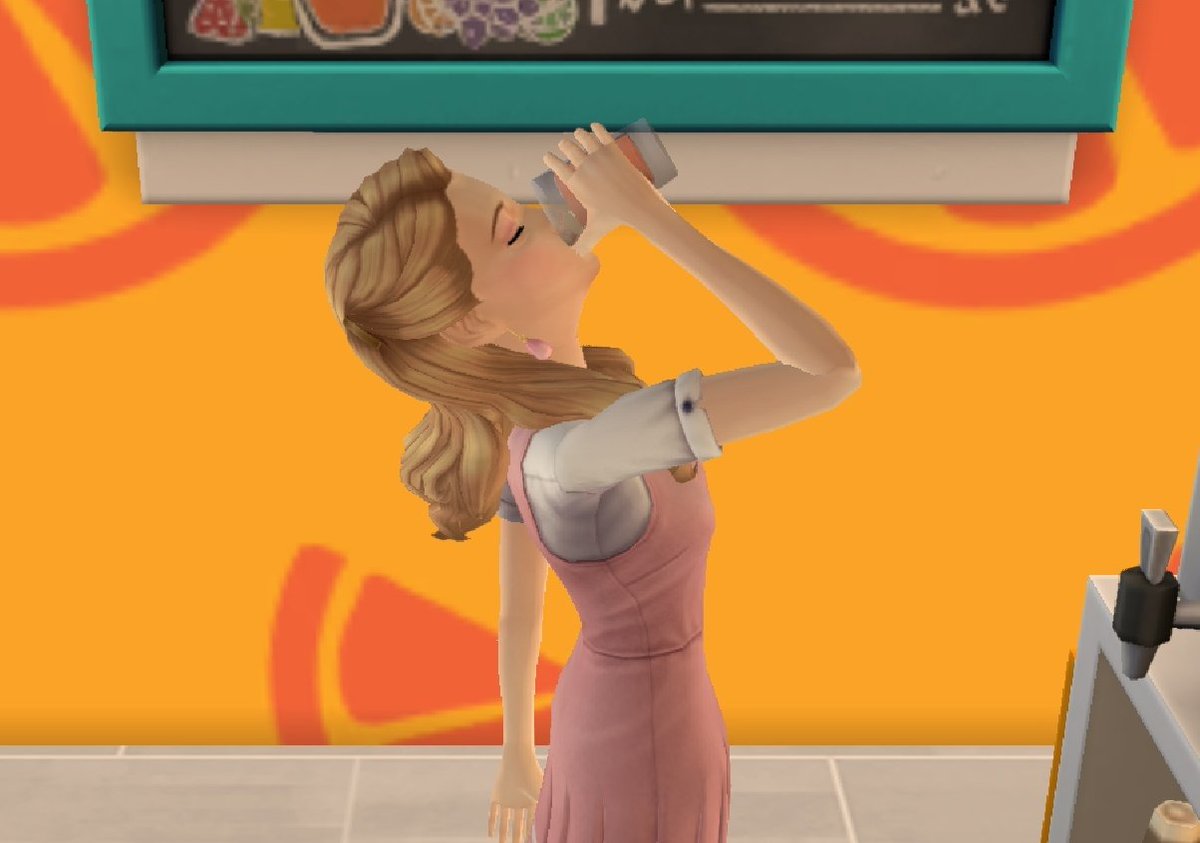 Sims_Mobile09's tweet image. 상큼한 음료가 땡기는 요즘🍊