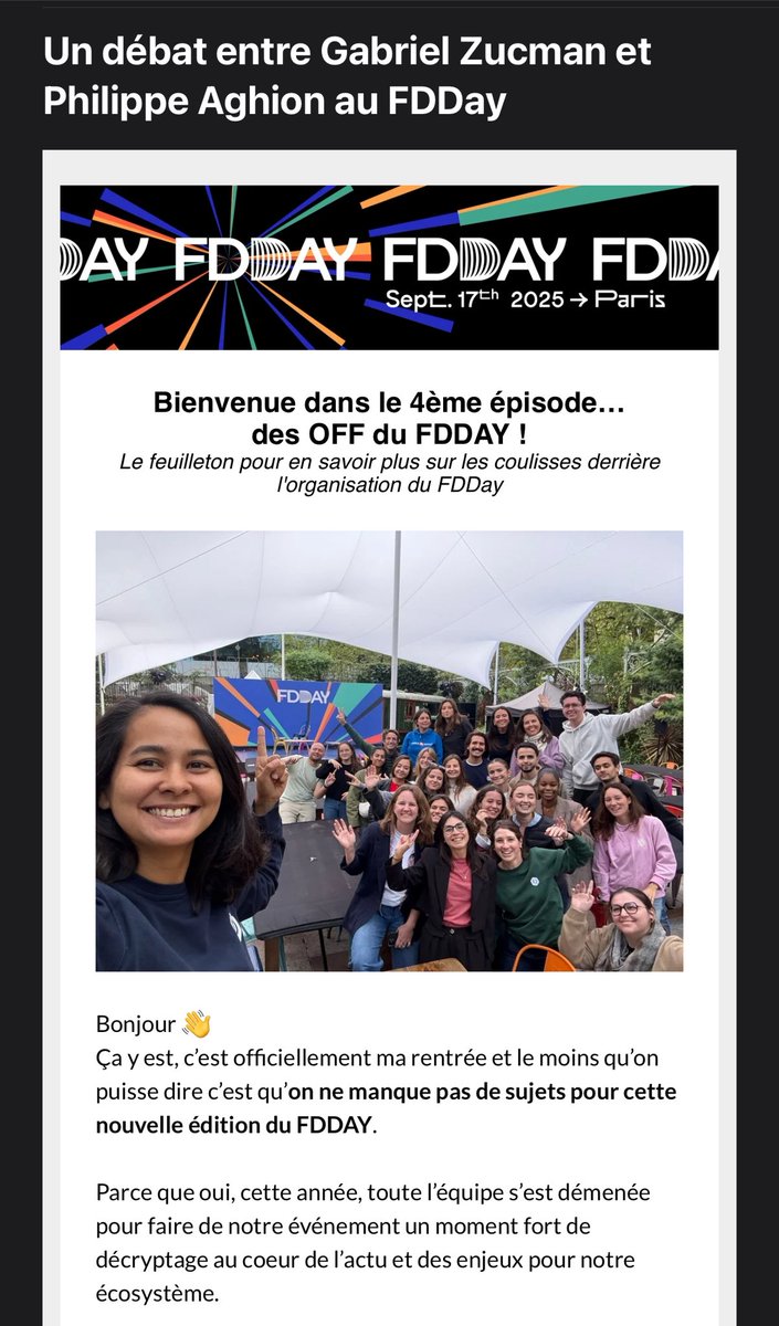 fabricepelosi's tweet photo. Joli coup de @FRdigitale qui organise demain Ă lâoccasion du #FDDAY un dĂ©bat entre @gabriel_zucman et Philippe Aghion đ„ https://t.co/rrin630rL3