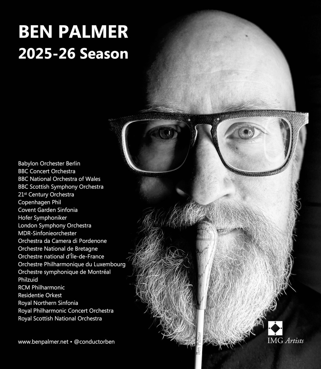 conductorben's tweet image. 📣 Feeling very lucky to have such an amazing 2025-26 season ahead, with returns to some favourite orchestras, and lots of exciting debuts. There are a few things I can’t share quite yet, so do keep an eye on my website diary for updates.

benpalmer.net/diary