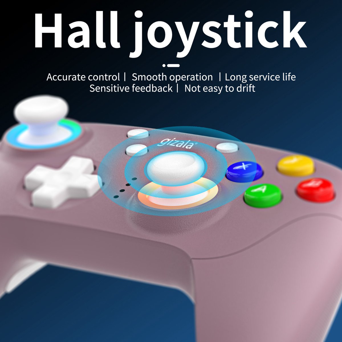 gizalacom's tweet photo. Türkiye’nin yeni Oyun Kontrolcüsü gizala GZL01 Şimdi Sizinle! 🕹️ Hall Effect Joystick, Hall Triggerlar, 3 modlu kullanım (Bluetooth,2.4Ghz, Kablolu), 9 saate kadar oyun oynama, RGB ışık efektine sahip, Ayrıntılar  https://t.co/bdBLT6672p #gizala #gamepad #procontroller #oyunkolu https://t.co/Qfyis48yKz