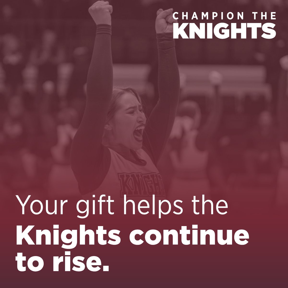 Rise up, Knights fans! Every gift during Athletics Month of Giving fuels our student-athletes on the field, in the classroom, and in the community. Help equip our Knights for Division I success and beyond. Give now. bellarmine.edu/amog