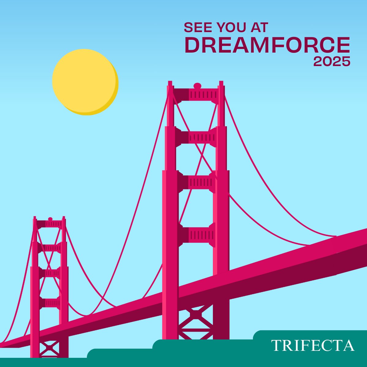 Trifecta's tweet image. Counting down the days until we land in San Francisco! Will we be seeing you there? ✈️🌉✨ #DF25 #Partnerforce #Salesforcepartner
