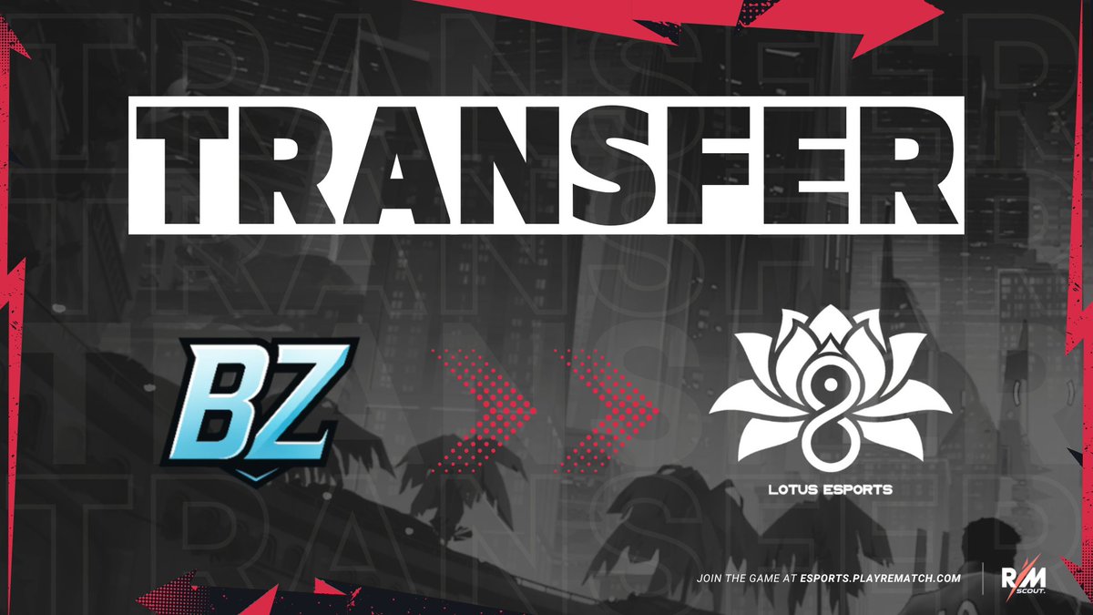 🎽 Transfer News

<a href="/Lotus8Esports/">Lotus 8 Esports</a> has officially acquired <a href="/BonezoneEsports/">BonezoneEsports</a>! 

The top North American side (who have found themselves in the <a href="/RematchScout/">Rematch Scout</a> Power Rankings Top 8 on multiple occasions) will be playing under the Lotus 8 banner moving forward. 

Congratulations to all