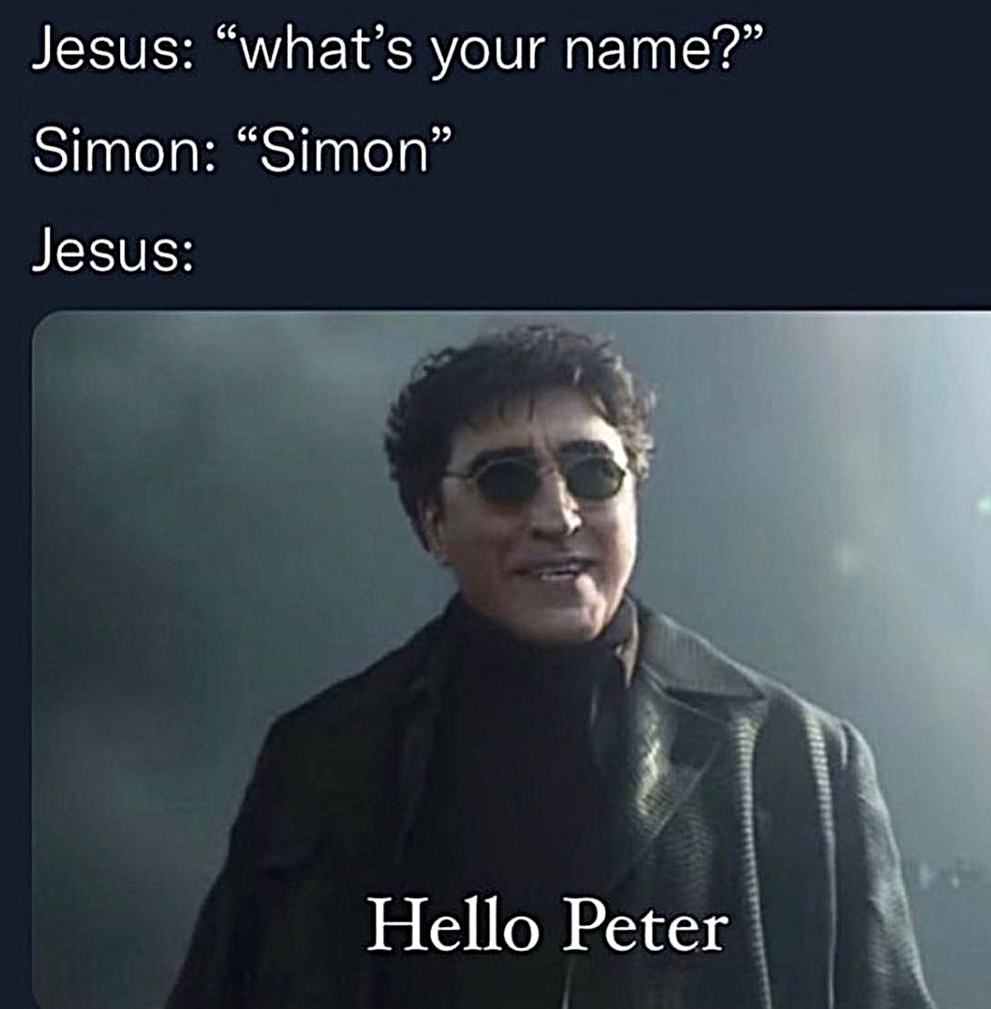 Jesus asserting himself as the alpha 😂