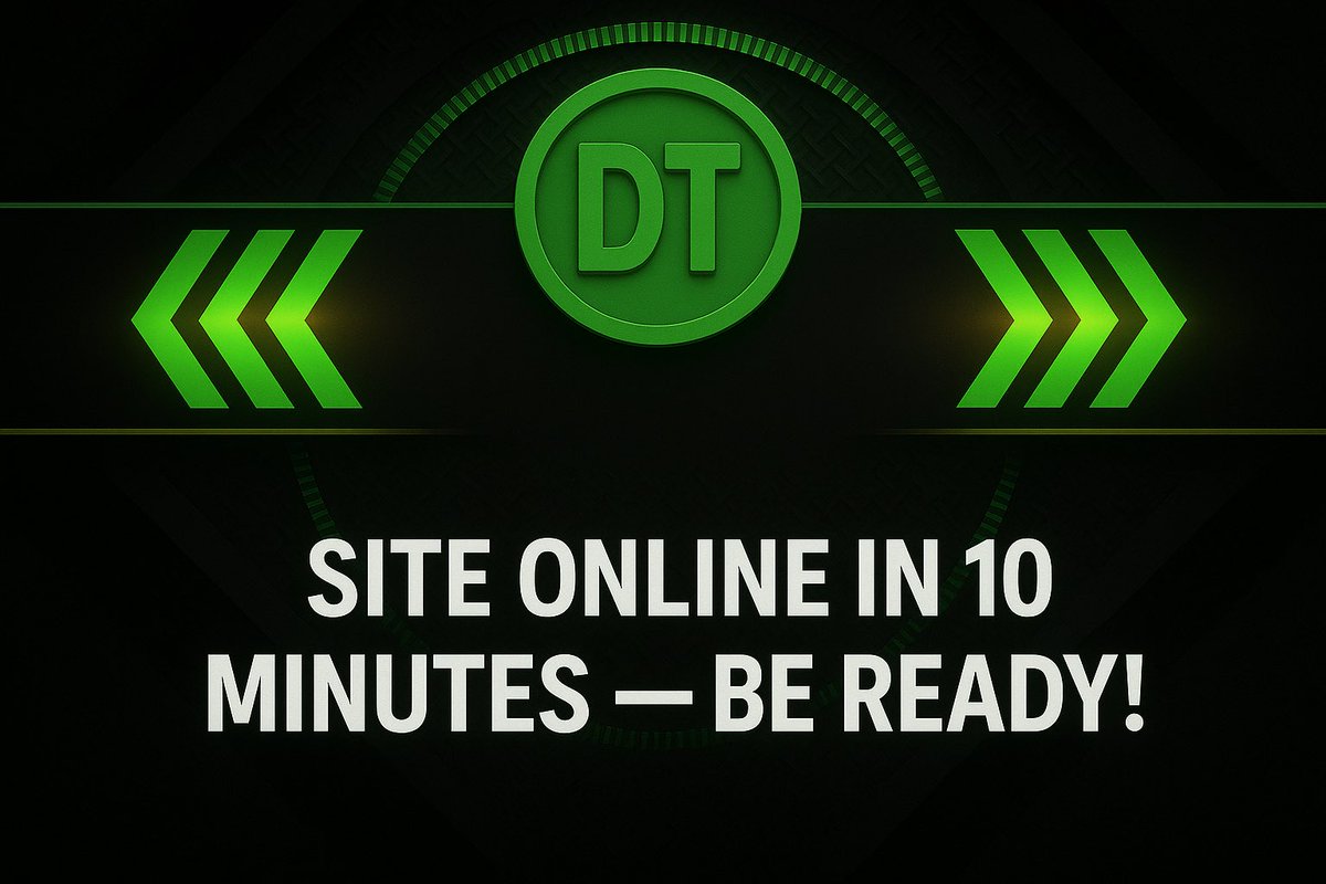 - Good News + Giveaway! 🚀
The site will be back online in just 10 minutes! 

- To celebrate, we’re hosting a $50 DreamTokens Coins Giveaway!
🎁 20 Winners
💰 $2.5 each

Rules :

- Follow <a href="/Dreamtokens12/">DreamTokens.Lol</a>  
- Like + Retweet ❤️ ♻️
- Tag 3 Friends - Wirte ur Username 
- Be ready!!