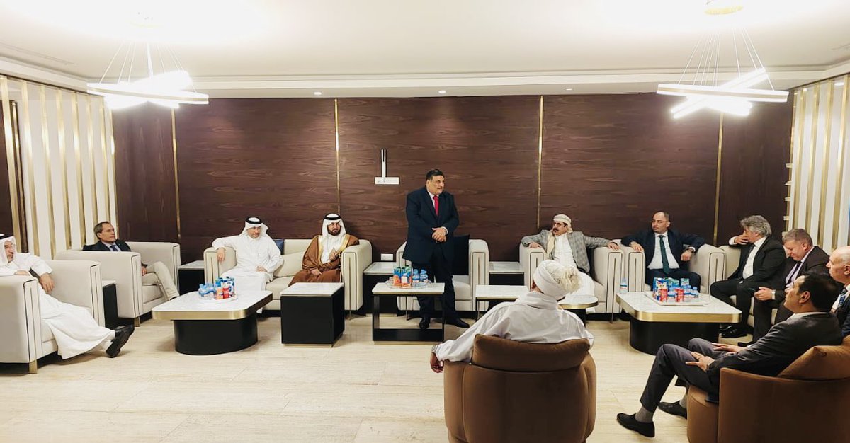 DrZahim's tweet photo. تشرفنا بالمشاركة في حفل استقبال سعادة سفير دول فلسطين السيد بشير ابو حطب المعتمد حديثا في موريتانيا، والذي نظم من قبل سعادة عميد السلك الدبلوماسي العربي في مطار ام التو��سي. https://t.co/4aQhbYPlJm