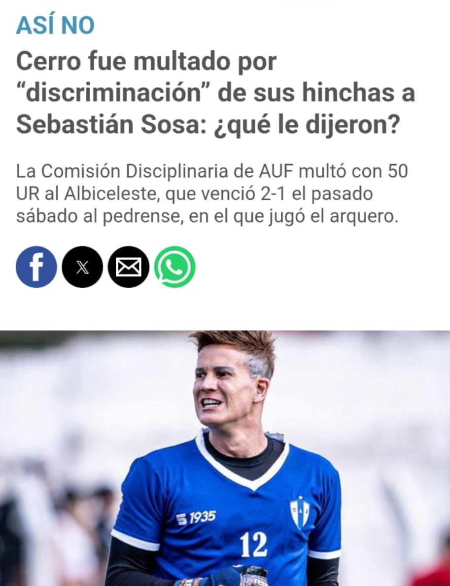 Nada nuevo… las sanciones, las multas, etc, etc, dependen del sancionado… seguramente haya un reglamento por cuadro y justo a nosotros nos tocó el que ante cualquier hecho seamos sancionados… en fin, como arranque; nada nuevo…