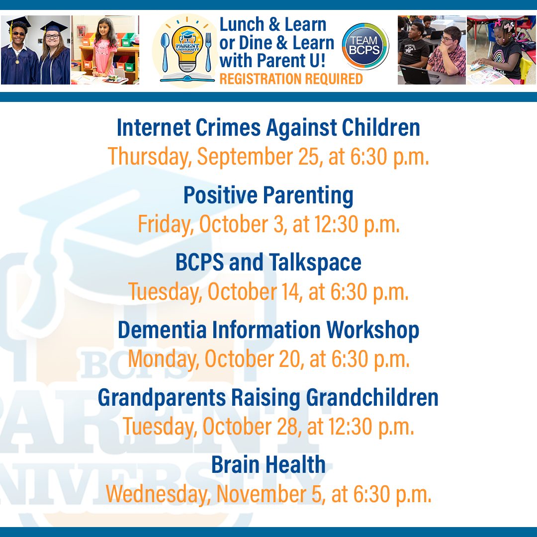 Adam Surgeon (@surgeoncsf) on Twitter photo 💻 Register now for upcoming Lunch & Learn and Dine & Learn virtual sessions with BCPS Parent University! <a href="/Relay_BCPS/">Relay Elementary</a>
➡️ forms.office.com/pages/response… 💻 Register now for upcoming Lunch & Learn and Dine & Learn virtual sessions with BCPS Parent University! <a href="/Relay_BCPS/">Relay Elementary</a>
➡️ forms.office.com/pages/response…