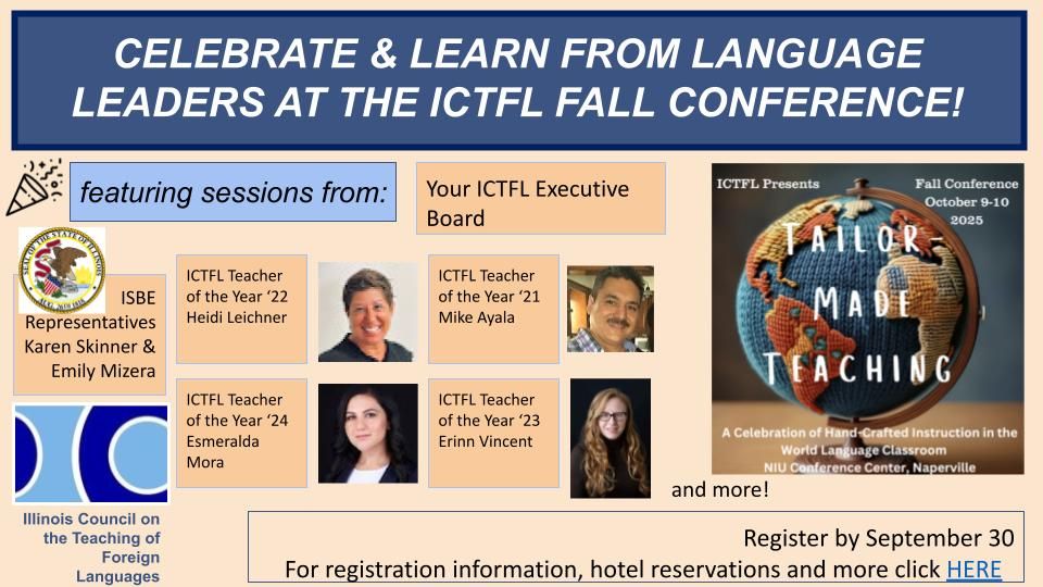 Don't miss joining us at ICTFL 25! Register by September 30! buff.ly/kQkb9yA