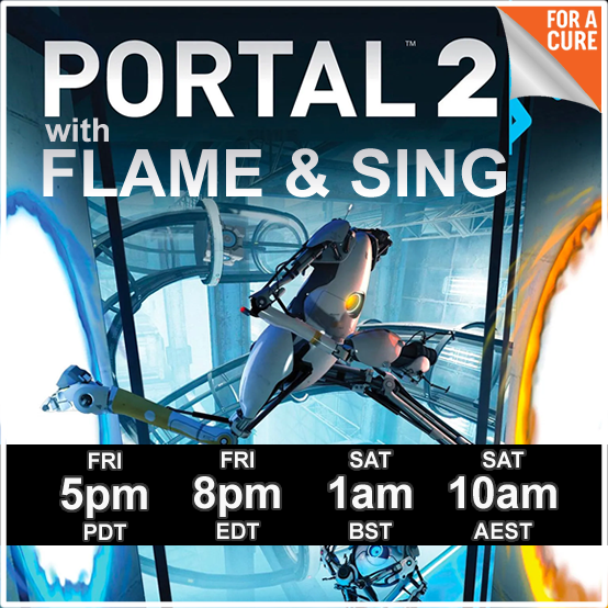 Get ready for some mind-bending fun! 🌀 <a href="/flamespirits_/">flamespirits</a> and singularityxe are joining our charity weekend with Portal 2! 💜 Tune in, laugh along, and help us raise funds for <a href="/AlzResearchUK/">Alzheimer's Research UK</a> 👉 tiltify.com/@frilioth/fril…