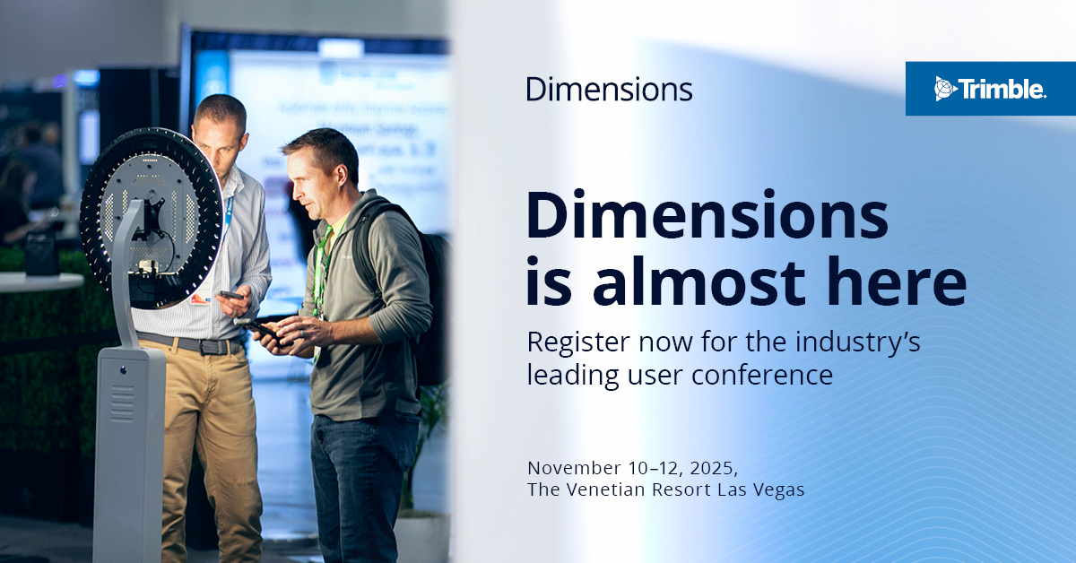 Dimensions is back!

Secure your seat at the industry's leading user conference. Early Bird tickets are still available through SITECH Eastern Canada Ltd.

Don’t miss out—register today and be part of the future of construction technology.
sitech-ec.ca/contact-us
