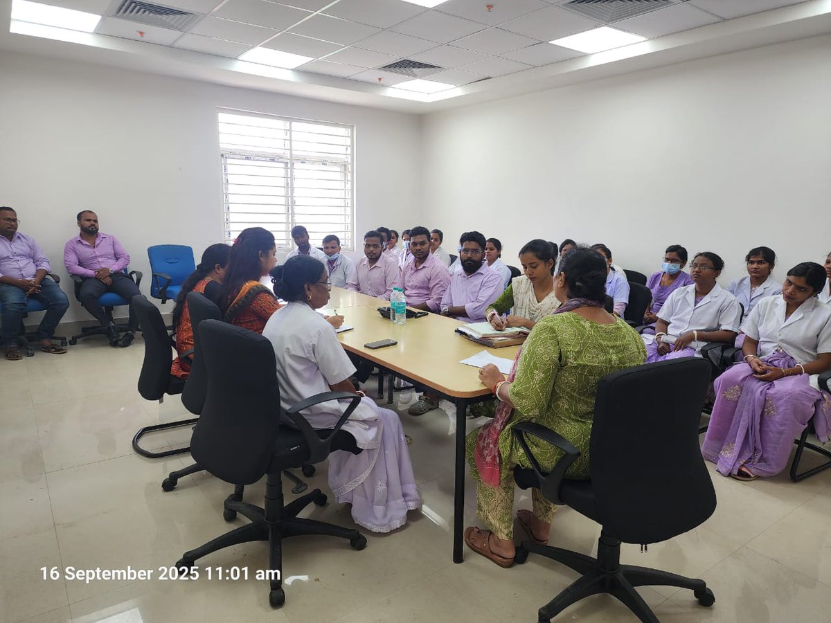 <a href="/FmmchBalasore/">FMMCH Balasore</a> 
#Hospital_Managers 
#Prime_Workforce
#DNS #ANS #NURSING_OFFICERS
For Imparting efficient service an internal facilitation review meeting conducted by RA . Prime workforce group sensitized on the updated activities.  🙏