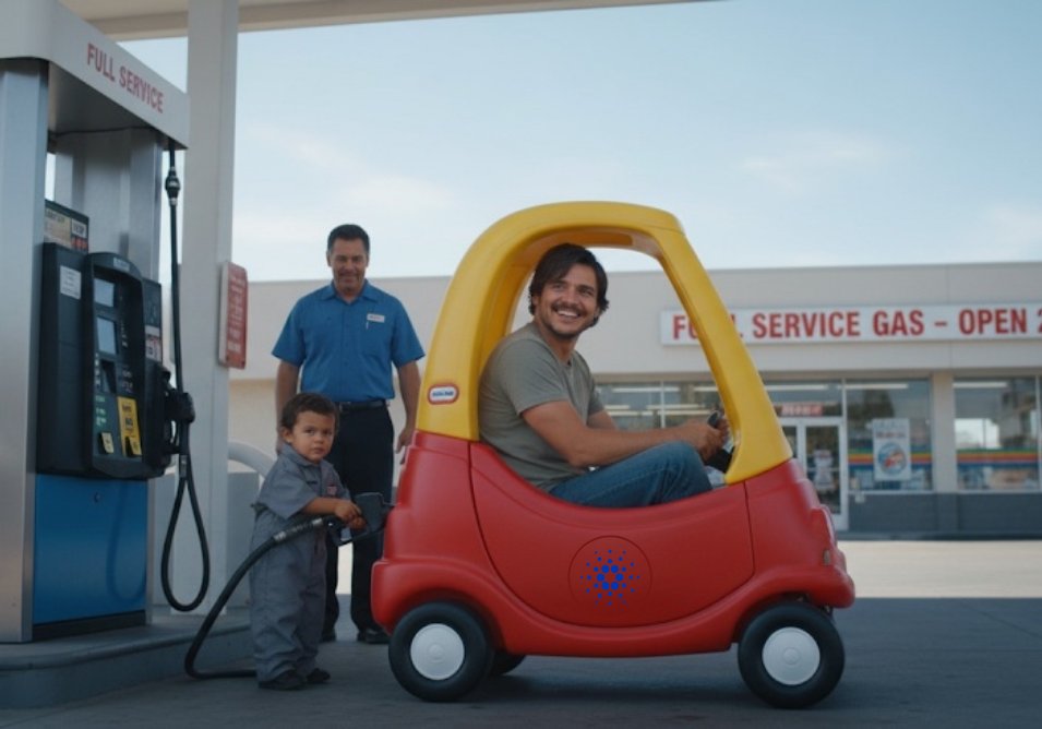 📣    🚦    📣    🚦    📣    🚦 
⛽️ Refueling at the Pump⛽️ 

Apparently, Cardano loves the TYC! Thank you, Cardano!

After a speedy run in price and holder count, $TYC took a well deserved rest. In the meantime, we modded the whip in the shop to prepare for the impending alt