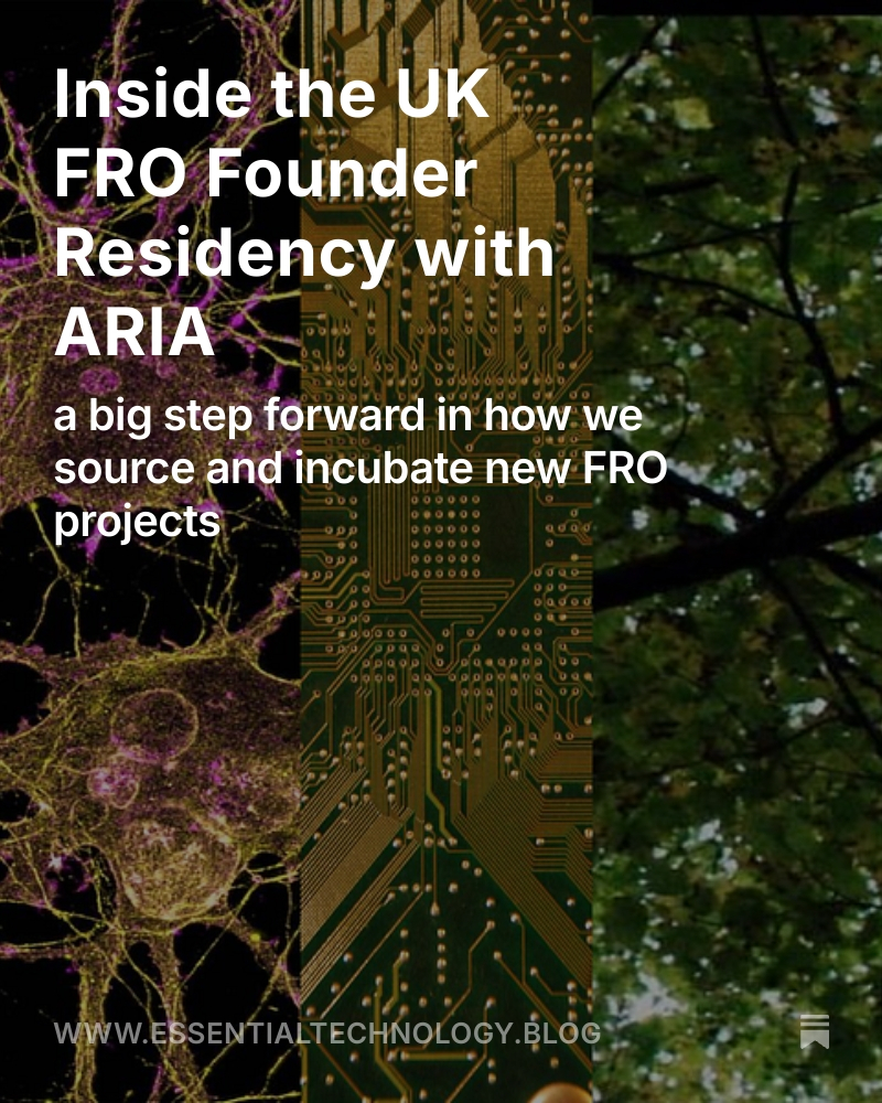 Convergent Research (@convergent_fros) on Twitter photo This June, we kicked off our first-ever UK FRO Founder Residency as an Activation Partner for the United Kingdom’s Advanced Research and Invention Agency (<a href="/ARIA_research/">ARIA</a> ). This June, we kicked off our first-ever UK FRO Founder Residency as an Activation Partner for the United Kingdom’s Advanced Research and Invention Agency (<a href="/ARIA_research/">ARIA</a> ).