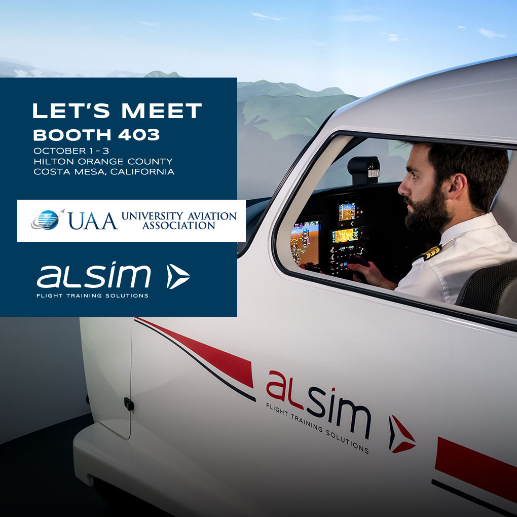 ALSIM is heading to California! 🇺🇸

We’re excited to announce our participation in the 𝐔𝐀𝐀 𝟕𝟖𝐭𝐡 𝐂𝐨𝐥𝐥𝐞𝐠𝐢𝐚𝐭𝐞 𝐀𝐯𝐢𝐚𝐭𝐢𝐨𝐧 𝐄𝐝𝐮𝐜𝐚𝐭𝐢𝐨𝐧 𝐂𝐨𝐧𝐟𝐞𝐫𝐞𝐧𝐜𝐞 &amp; 𝐄𝐱𝐩𝐨, taking place in Costa Mesa, October 1–3, 2025.

Come meet us at booth #403 !