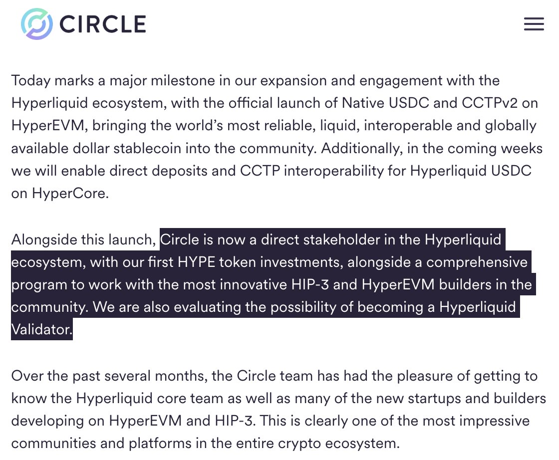 NEW: CIRCLE ANNOUNCES IT 